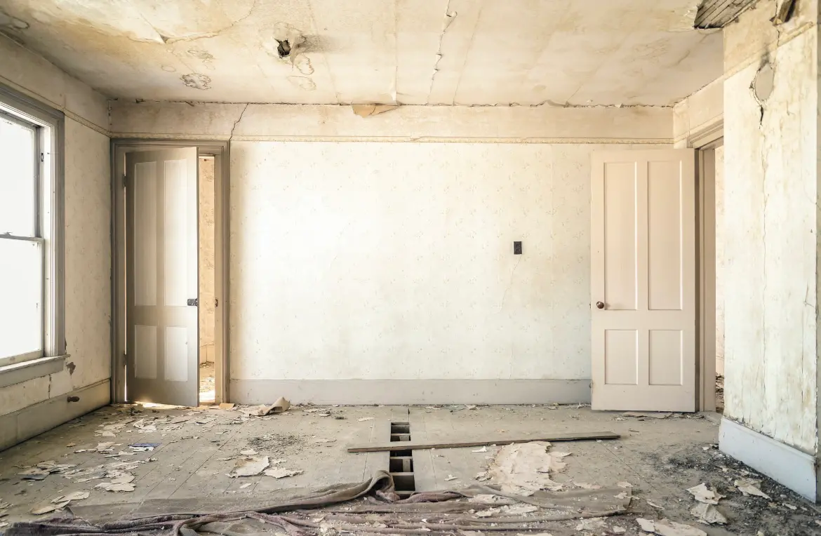 Waste disposal crew managing a cleanout project in Fellsmere